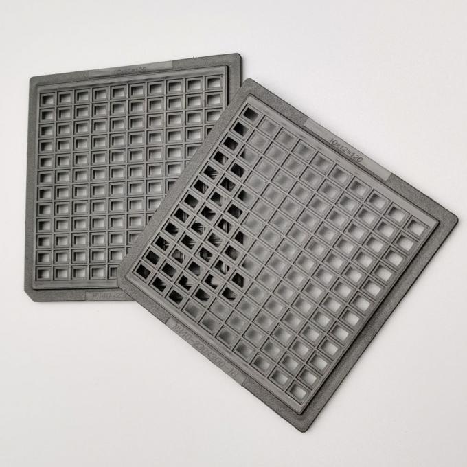 Electronic Components Waffle Pack Chip Trays ABS ESD Trays For IC
