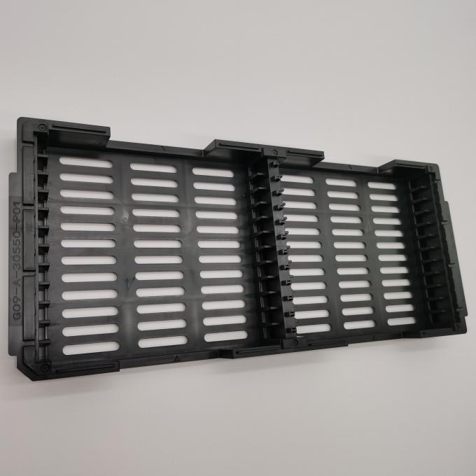 Carrying Connector Plastic Matrix Antistatic Trays ESD Black Color