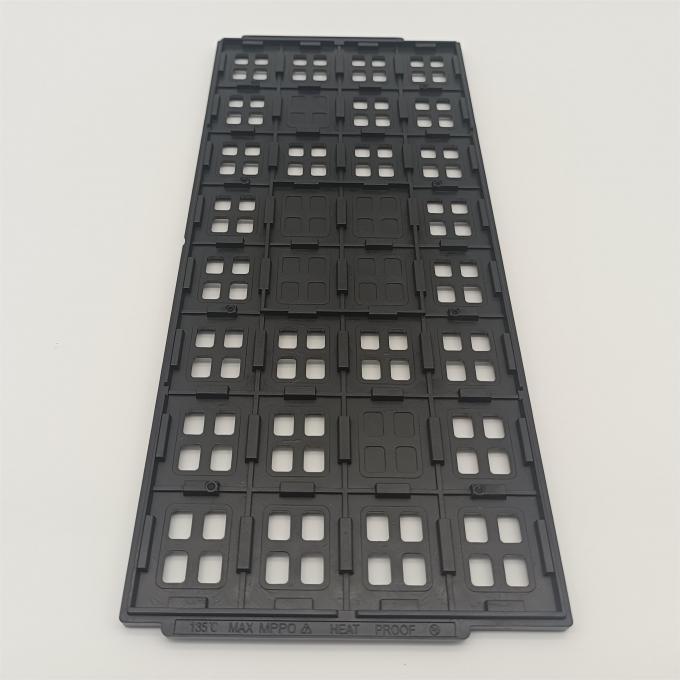 Black Esd Jedec Matrix Trays For Integrated Circuit