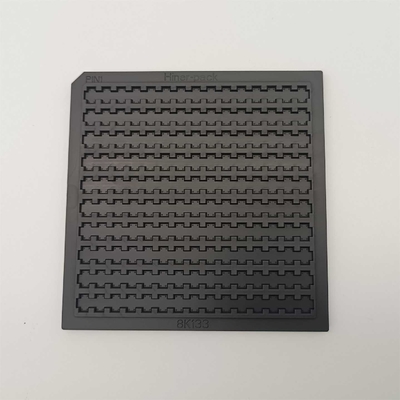 Black 4 Inch Plastic Waffle Pack For IC Chip 150PCS Injection Moulding