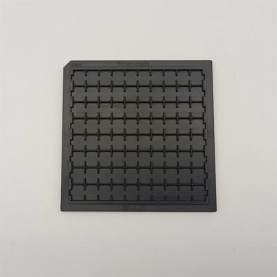 Black PC Waffle Pack Chip Tray General And Ultrasonic Cleaning