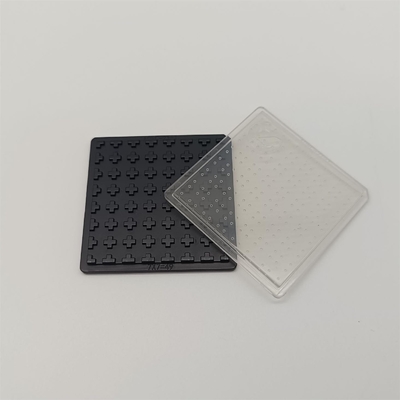 2 Inch PP Transparent Waffle Pack Chip Tray Lid For Transport Storage