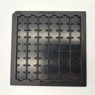 Customized 4 Inch PC Waffle Pack Trays For Chip Storage 54PCS