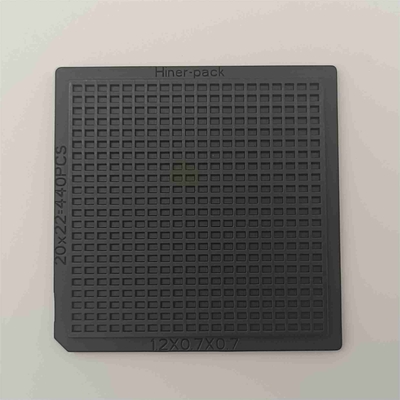 20x22 Square PC Waffle Pack Chip Trays For Photoelectric Devices