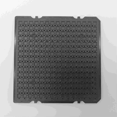 Customized 4 Inch PC Stable Waffle Pack Chip Trays 0.3mm Flatness