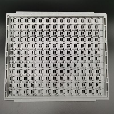 Carrying IC White ABS Anti Static Trays Reusable ISO Certificate