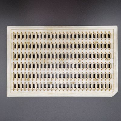 Dark Yellow Reuseable PEI ESD Anti Static Trays For IC Connector