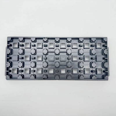 Buy Black Custom Jedec Matrix Trays Warpage Less Than 0.76mm Semiconductor Packaging Tray online manufacture