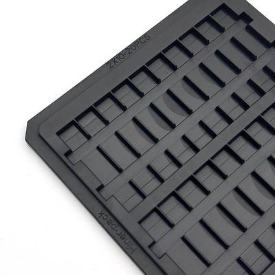 Buy Precision Molded Conductive PC Waffle Pack Chip Tray for Semiconductor Die Storage online manufacture