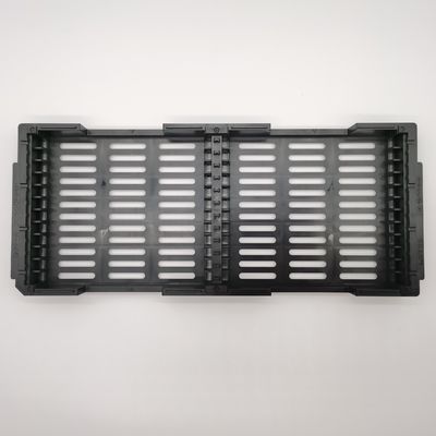 Good price Carrying Connector Plastic Matrix Antistatic Trays ESD Black Color online