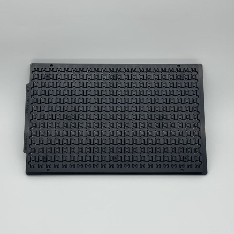 Customized Chip Tray Matrix QTY 12*22=264 PCS Black ABS/PC Material Tray