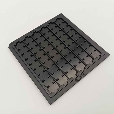 Customized 4 Inch PC Waffle Pack Trays For Chip Storage 54PCS