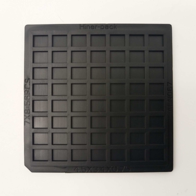 Good price Black PC Material 2 Inch Waffle Pack Chip Trays 7x8 56PCS Matrix online