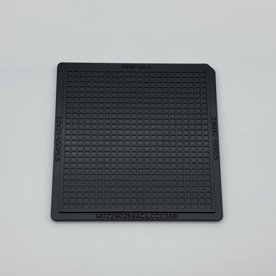 Good price 4 Inch Black ABS Waffle Pack Square IC Chip Tray With Storage and Protection Function online