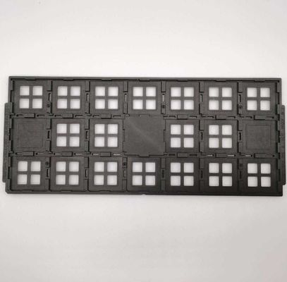 SGS Plastic Black ESD Jedec Matrix Trays For Electronic Products
